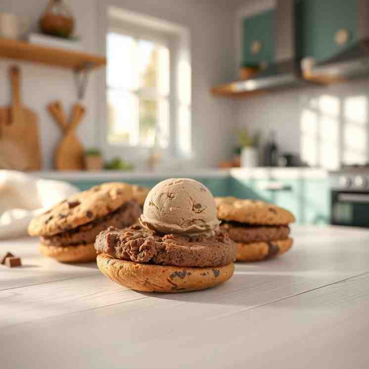 Homemade Chocolate Ice Cream Sandwiches - Soft & Easy